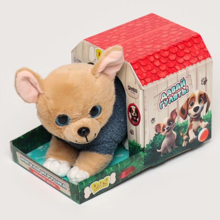 Soft toy "Dog in a booth"-2