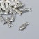 Busina for creativity Metal "Fish" silver g084b999 0.5x1.5 cm