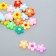 Decor for creativity rubber "Little forget -me -nots" set of 15 pcs mix 1.4x1.5 cm
