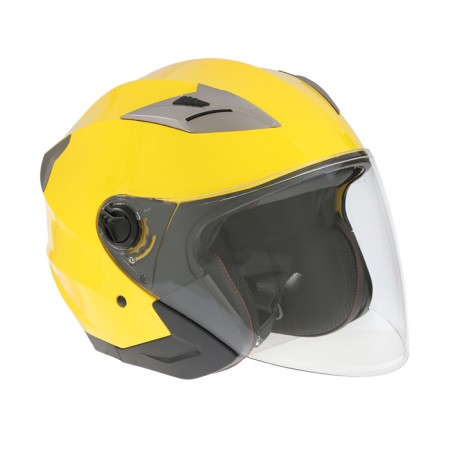 The helmet open with two visors, size S (55-56), model-BLD-708E, yellow glossy-2