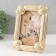 Polystone photo frame 10x15 cm "Nodes" white with gold 14.2x2.2x19.2 cm