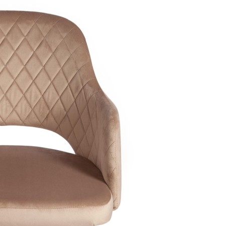 Valkyria Mod chair. 711 fabric/metal, 55x55x80cm, beige 5/black-5