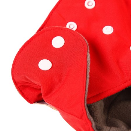 Panties-scammer, reusable, carbon-bamboo fabric, red color, from 0-36 months.-3