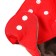 Panties-scammer, reusable, carbon-bamboo fabric, red color, from 0-36 months.