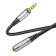 Hoco UPA20, Jack 3.5 mm (M) cable - jack 3.5 mm (F), 2 m, nylon, gray