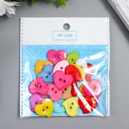 Karovie set of decorative plastic "Cores Color" (set 24 pcs) 2.2x2.2 cm-4