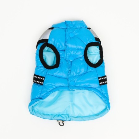 Jacket for dogs with a reflective harness, size 18 (DS 40, OG 50, Osh 38), Blue-7