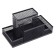 Chancellery trifle stand, 4 departments, black mesh
