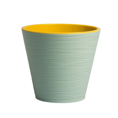 Plastic pot Live-In-Green with the “cone” tab, d = 14.5 cm, 1.3 l, mint color