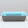 Deep toilet with a mesh of 36 x 25 x 9 cm, blue/gray
