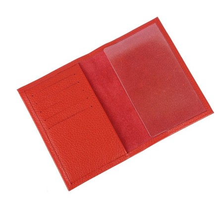 Cover for auto documents without fasteners, cards, red color-1
