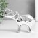 Souvenir ceramics "Elephant" Origami silver 14x3.5x10 cm