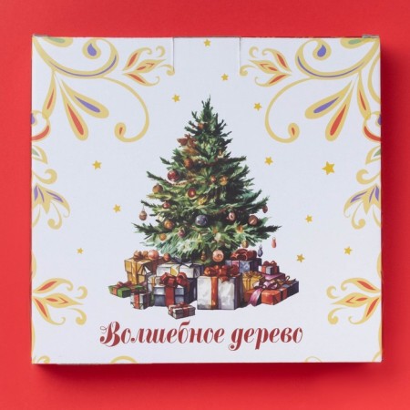 Book of New Year's share "Magic tree", ceramics, 24.5 × 23.5 × 3.5 cm, white color-3