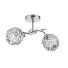 Roxanne chandelier 2he27 40W chrome 48x26x27 cm Bayerlux