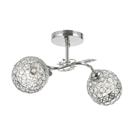 Roxanne chandelier 2he27 40W chrome 48x26x27 cm Bayerlux