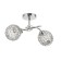 Roxanne chandelier 2he27 40W chrome 48x26x27 cm Bayerlux