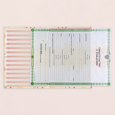 Birth certificates "toys" laminated-3