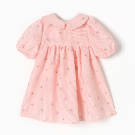 Baby dress I "flowers", height 74-80, pink-4
