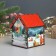 New Year's tea house "with love" 10.5x9.5x12 cm