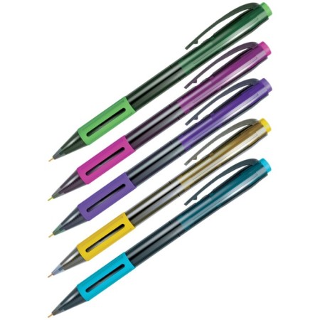 Handle Automatic Ball 0.7 mm, Berlingo SI-400 Color, blue ink, flu, mix