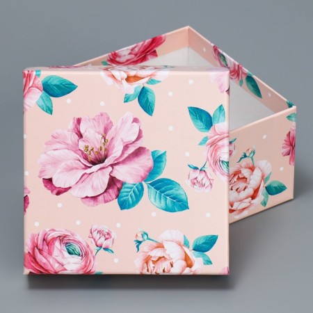A set of boxes 6 in 1, gift packaging, “flowers”, 10.2 x 10.2 x 6 - 20 x 20 x 11 cm-14