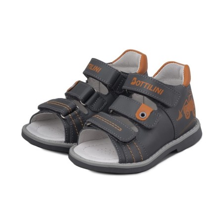 Baby sandals, size 31, gray color