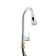 Kitchen mixer Zein Z1300, one -rod, retractable spout, brass, color chromium