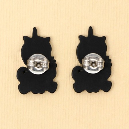 Earrings "Dreaming Time" 2 x 1.5 cm-3