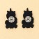 Earrings "Dreaming Time" 2 x 1.5 cm
