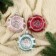 Set of balls plastic D-8 cm, 3 pcs "Frost" mix