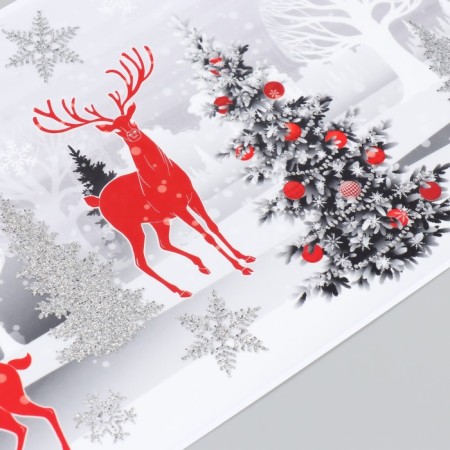 Decorative sticker Room Decor "New Year's Eve in the Forest" 21x53 cm-1