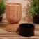 A set of wicker pots, 2 pcs, 63x36x36/52x30x30 cm