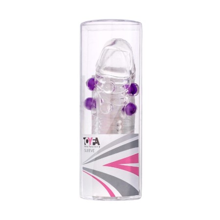 Toyfa penis nozzle, with balls, transparent color, 14 cm-2