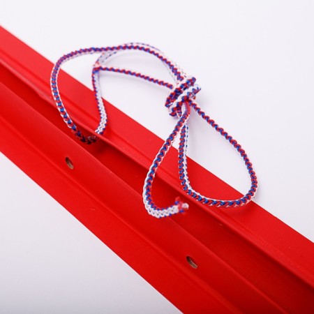 Folder "Graduation Qualification work for the degree of bachelor" boumvinyl, scallops/suture, without paper, red color (capacity up to 300 sheets)-2