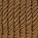 Cord twisted, d = 8 mm, 9 ± 1 m, coffee color