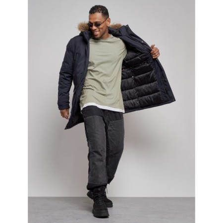 Lengered male winter, size 56, dark blue color-13