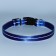 Collar of the reflective "Neon", width 2.5 cm, blue
