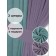 Set of curtains "Canvas", size 200x250 cm, 2 pcs, turquoise color, purple color