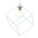 Lamp Bayerlux 2467/1wt E27 40W White 25x25x25-125 cm