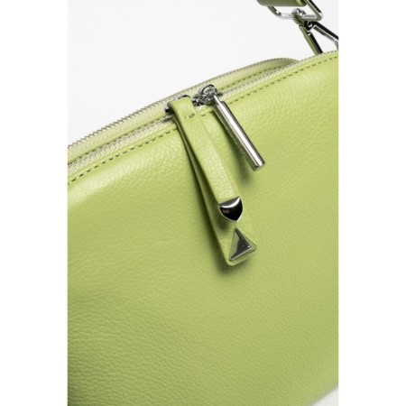 Bag Cross-Body Women's, genuine leather, Ludor Green, 24x6x17 cm-3