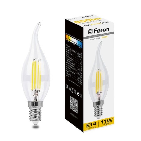 LED LED Feron, E14, 11 W, 230 V, white warm light