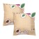 A set of pillowcases 60x60cm 2pcs, delicacy luxury, mix, microfiber 80g/m PE100%
