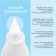 Children's nasal aspirator, with a cap, white color