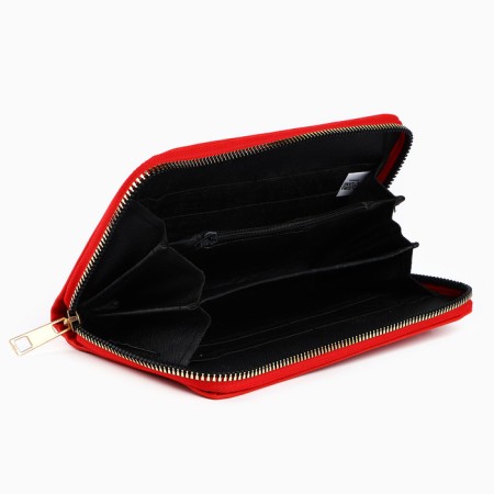 Nazamok wallet, 19x9.5x2 cm, leatherette, red color-5