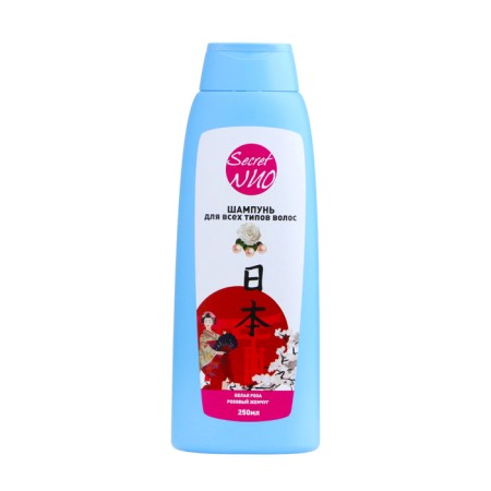 Shampoo for all hair types White rose pink pearls, 250 ml