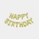 Foil ball 16 "Happy Birthday", with black stroke