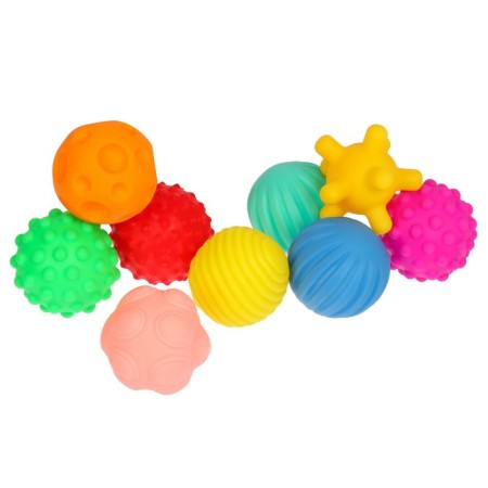 Gift set of developing, tactile balls "Advent Calendar", 9 pcs., New Year's gift packaging, crumb I-9