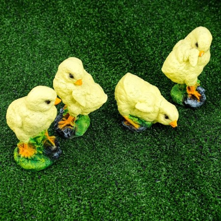 Garden figure "Chickens" 15cm, a set of 4 pcs-11