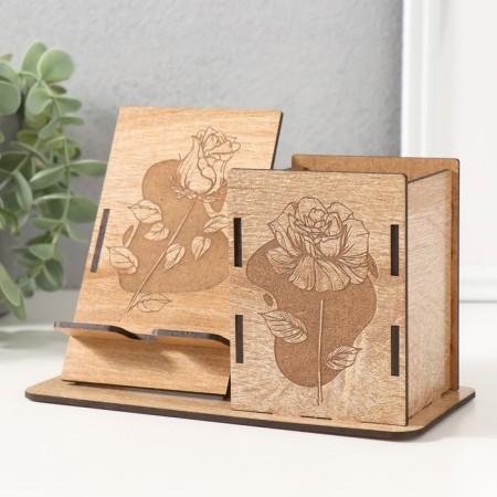 Organizer Table "Flower" 18x12.5x9 cm (set of 9 parts)-2