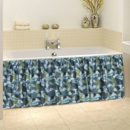 The bathroom curtain "Fern", 160 × 48 cm-3